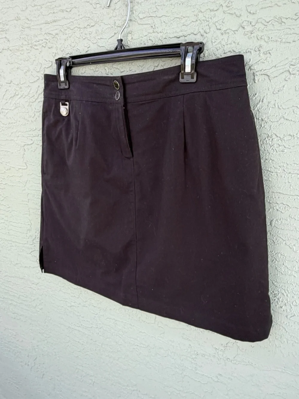 Golf America Skort Womens Size 10 Black Knee Length Golf Athleisure Skirt
